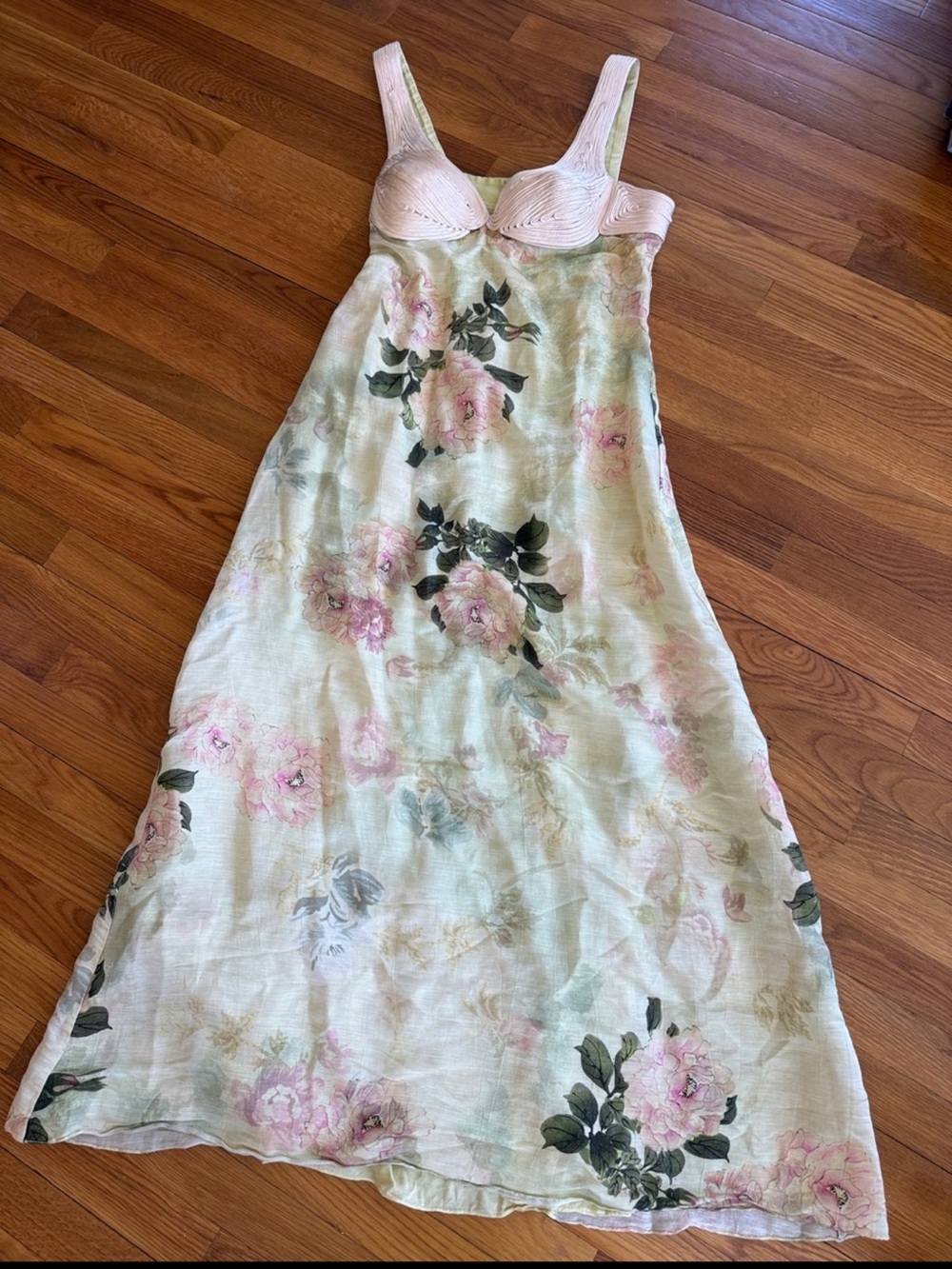 New Anthropologie Geisha Design Floral Maxi Slip Dress Size M - Picture 5 of 7